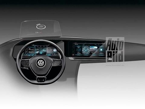 大众八代高尔夫科技感暴增：内饰不输豪车
