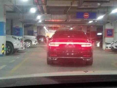 奥迪全新A8国内实车首拍，搭载全新贯穿式螺旋尾灯