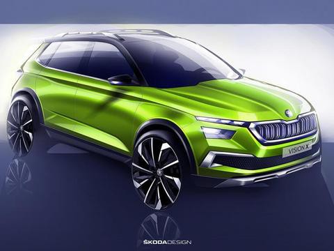 斯柯达发布Vision X概念SUV设计图 亮相日内瓦