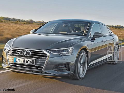 全新奥迪A6尺寸碾压宝马5系 或日内瓦车展首秀