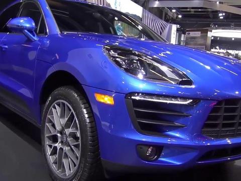 2018款保时捷Macan S蓝色版实拍鉴赏