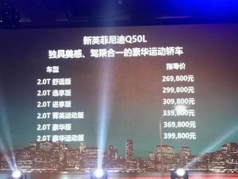 英菲尼迪Q50L改款后售价仅26.98万起，为什么我会有点担心