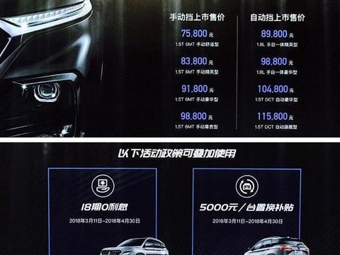 宝骏神车再推爆款SUV，7.58万起售，GS4哈弗H6怕了
