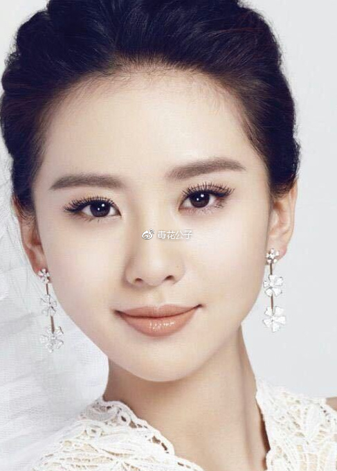 刘亦菲如果做了炯目术,没有蒙古褶的图示长这