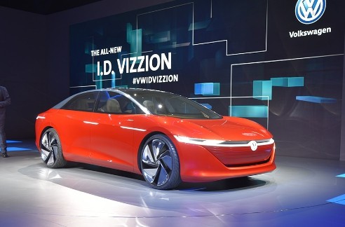 2018日内瓦车展：大众发布I.D.VIzzion概念车