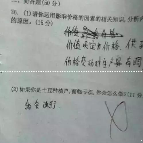小学生期末试卷上画表情包,老师看后哈哈大笑,然后给了0分!