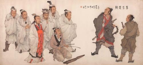 易水悲歌壮士行---荆轲刺秦王(图穷匕见,秦王绕