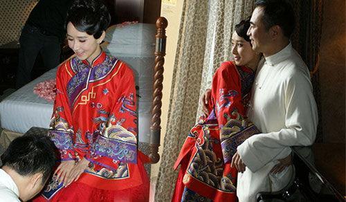 明星们婚礼上穿的中式婚服好漂亮 真是又养眼又有气质