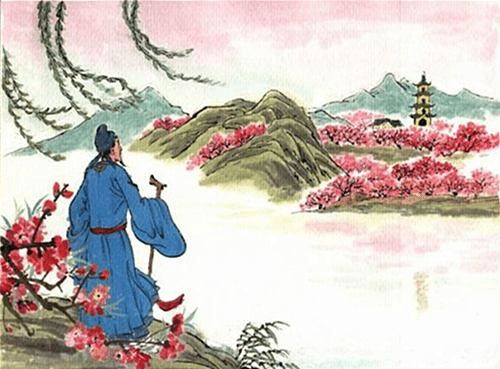 中华古诗词之《江畔独步寻花》杜甫