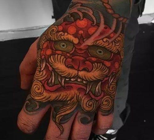 传统纹身中的经典——唐狮子