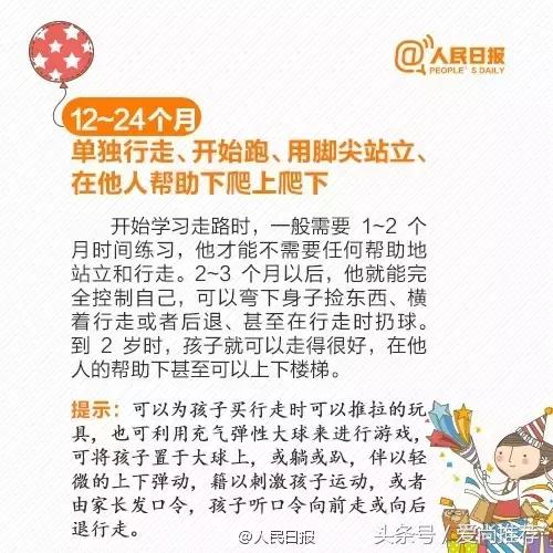 图解0-3岁宝宝大运动发育国际标准,对照自查!