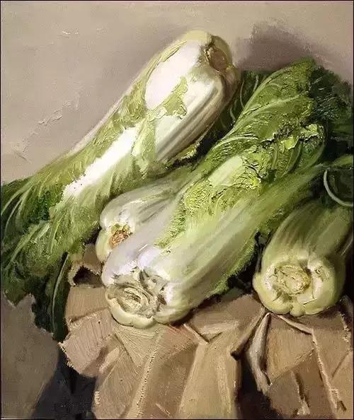 忻东旺把大白菜画得这么逼真,有什么技巧?