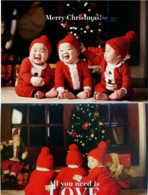 韩国三胞胎图片