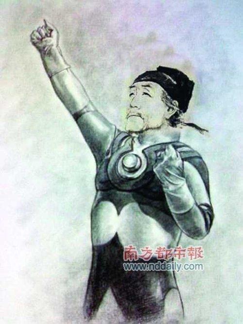 语文课本插画引涂鸦热 杜甫变身狙击手肌肉男