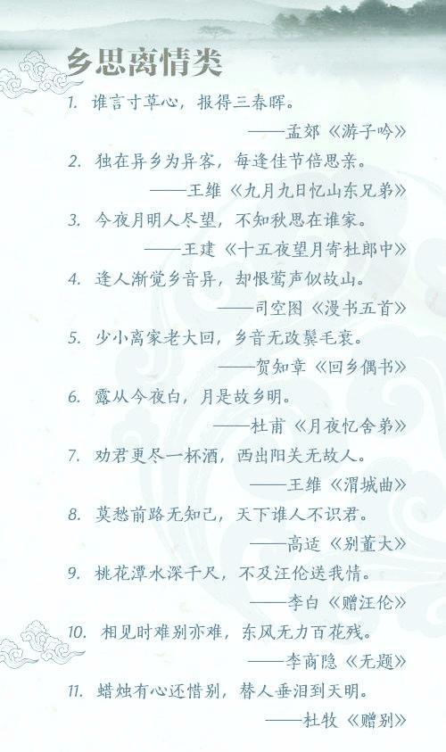 唐诗宋词佳句赏析,小学作文必备!