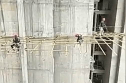 工地架子工胆子可真大, 这工作一天一千你都不