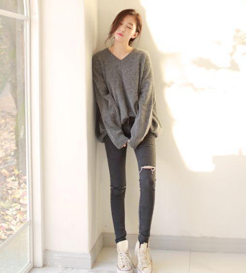 粗腿女生怎么穿,小瘦子的日常穿搭,腿粗女生学着点!