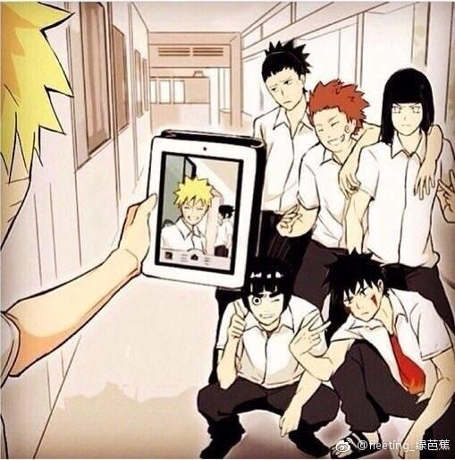 火影忍者里的自拍和他拍,鸣人和佐助你们这么拍照,完全就是作死