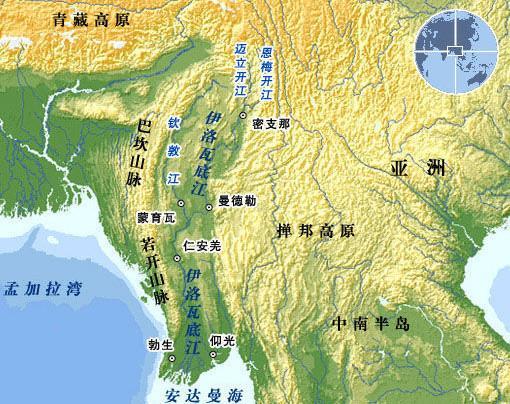 发源于中国的缅甸第一大河流