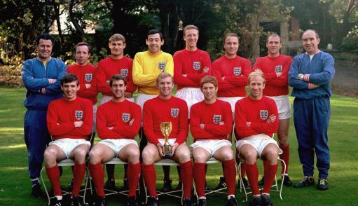 历届世界杯英格兰队合照