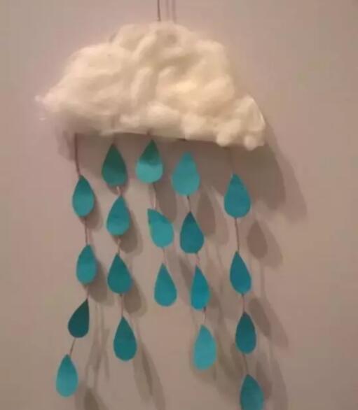 美丽雨后的心情——云朵小雨滴(亲子手工)