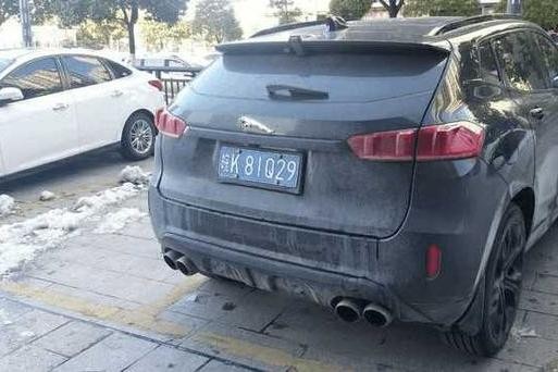 车主觉得WEY车标不好看，于是换了个更霸气的，网友：真丢人！
