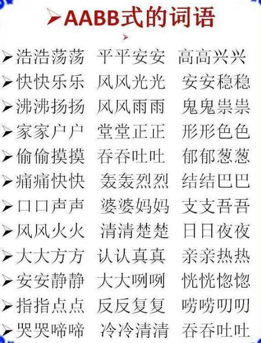 19年级语文成语分类abbabababccaabbaabc式仅发一次