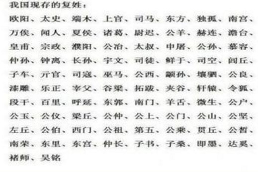 百家姓中，这三个复姓很罕见，而且很少有人能读正确