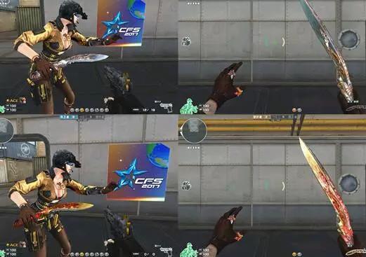 穿越火线:你已经OUT,比较英雄级武器的颜色不