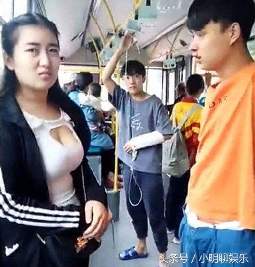 公交车到站上来一个美女,小伙看了一眼,随后的事让他
