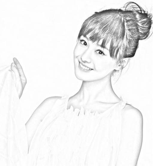 给4大女星素描照打分,赵丽颖97分,热巴99分