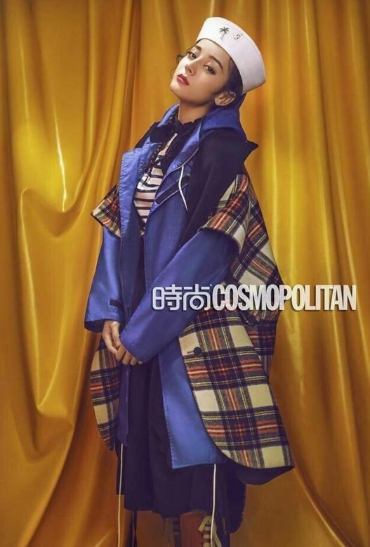 迪丽热巴成为首位90后登上Cosmo的封面,甜辣