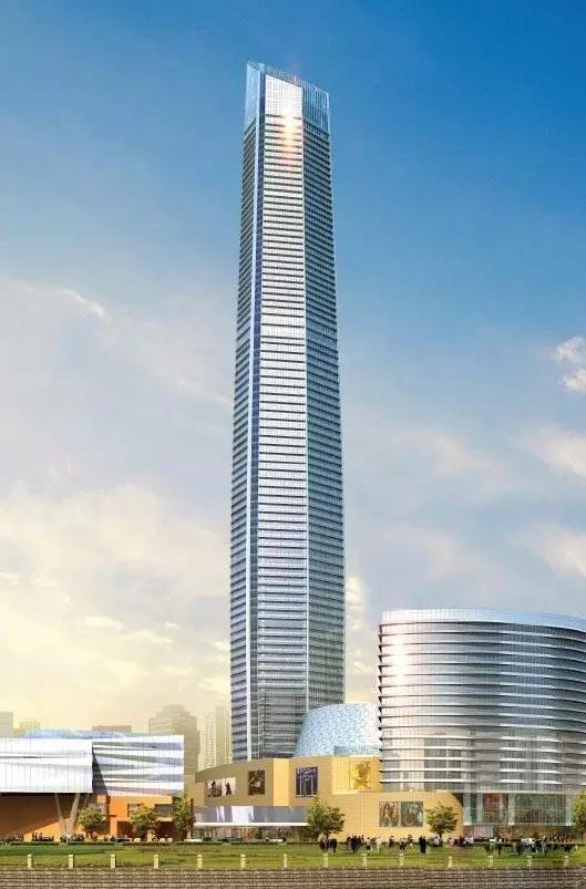 浙江第一高楼宁波"城市之光"