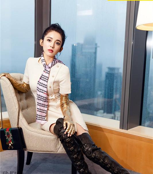 古力娜扎拍时尚大片风格好妩媚太美了