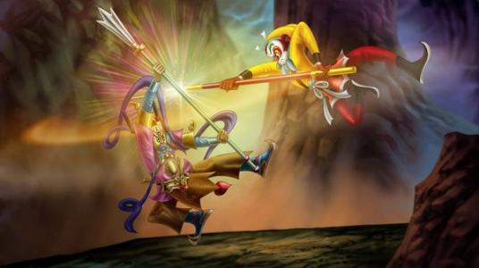 动画片西游记火烧金箍棒孙悟空坐在泡泡里是哪