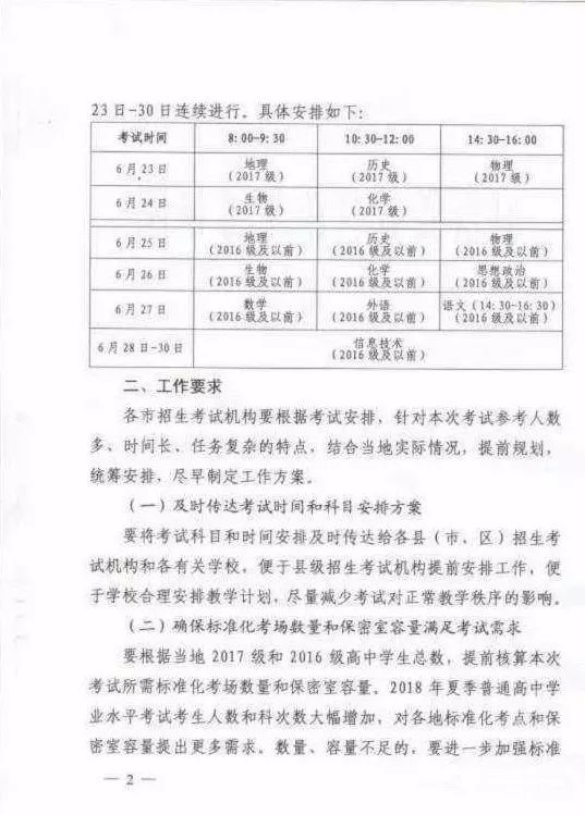 山东新高考2017级首次学业水平考试时间公布