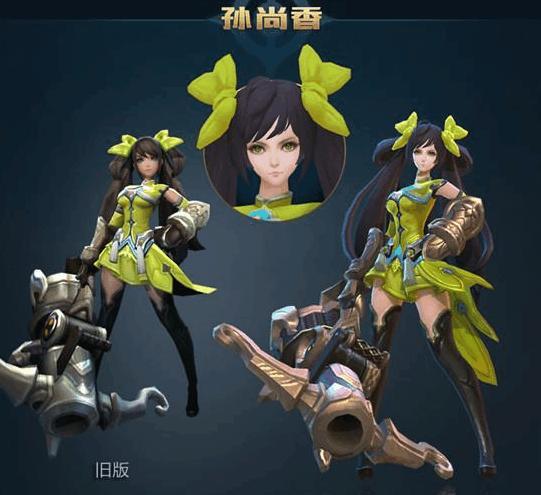 王者荣耀老版本模型有多丑看到旧版孙尚香知道了真相