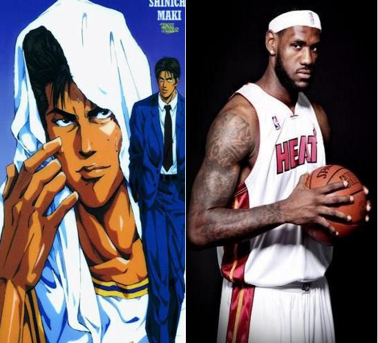 灌篮高手：最强六人在NBA都有原型，仙道像麦迪，哪位像詹姆斯？