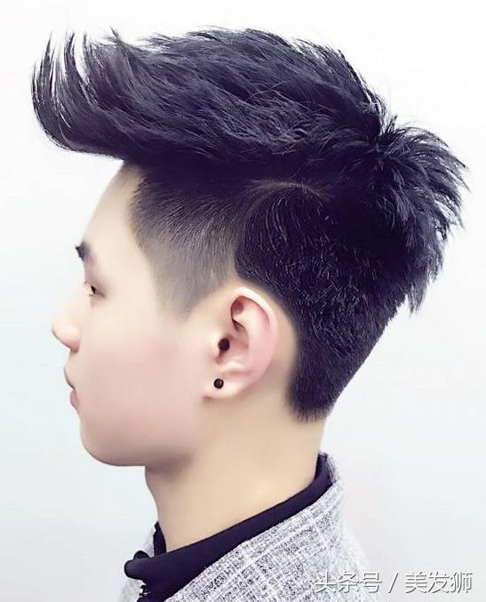 2018年元旦流行飞机头男发