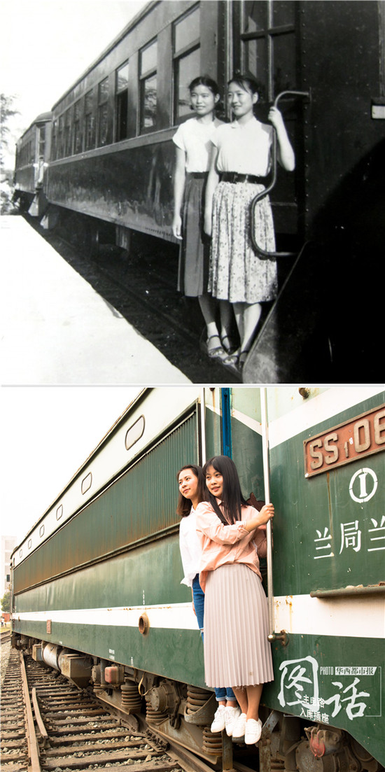 成都老照片：穿越89年的青春 成都大学生翻拍老照片迎校庆