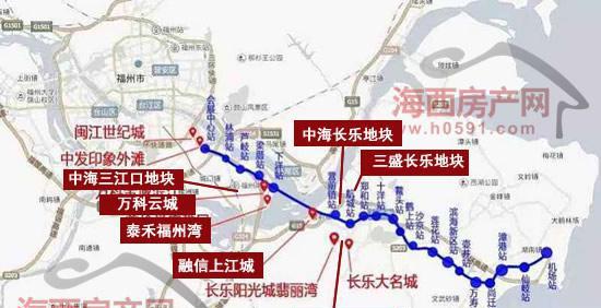 福州地铁6号线最新进度:2座车站主体结构封顶(附沿线楼盘)|长乐|车站