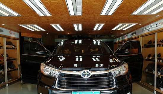 新汉兰达改装法国奔朗汽车音响美国超低音让爱车有沁人心脾的靓音