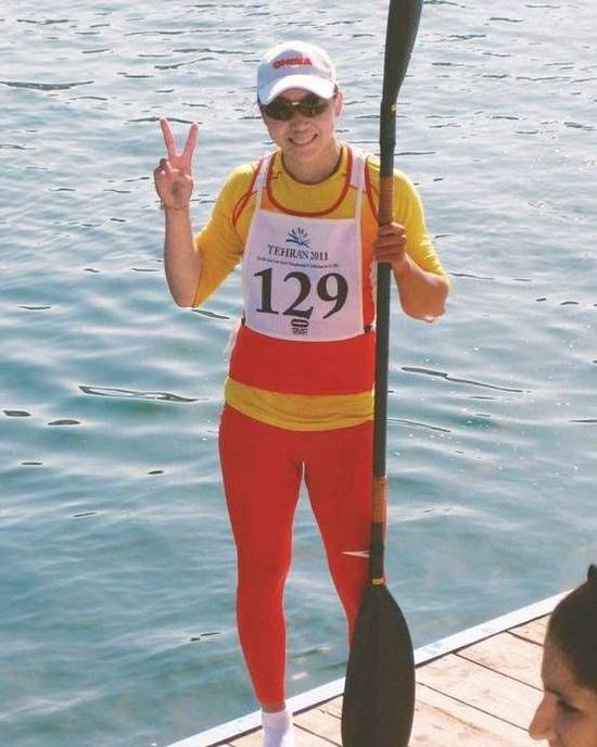 体育行业:中国皮划艇运动员刘海萍长沙电子竞技魅力图片
