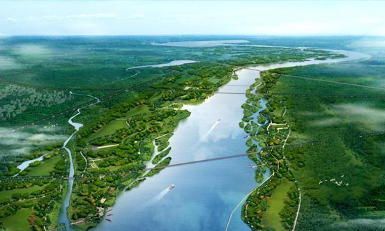 切穿系舟山和太行山,东流至河北省献县臧桥与滏阳河相汇成子牙河后入