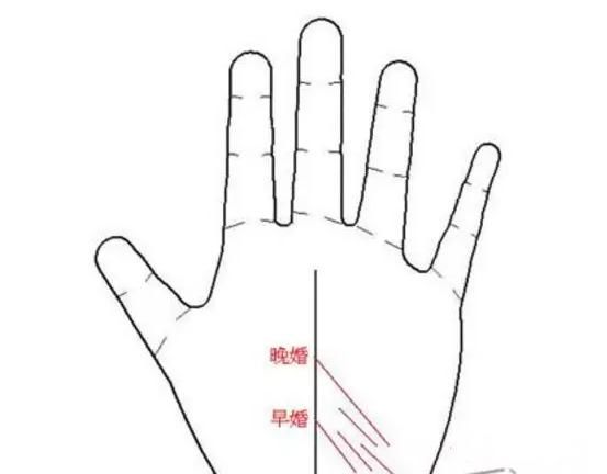 手相图解婚姻线看你婚期早或晚！