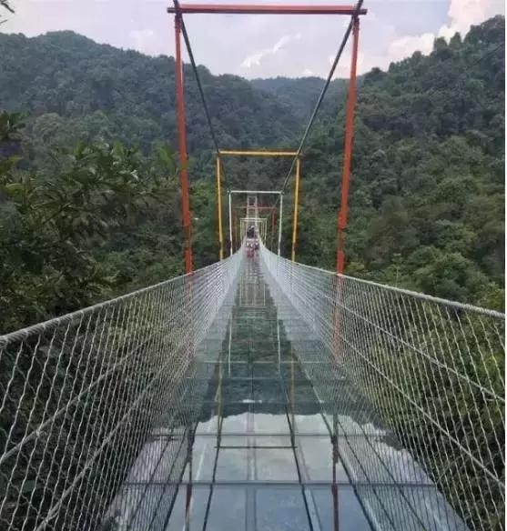 有小伙伴称,世界上最遥远的距离不是生与死,而是我在融水双龙沟玻璃桥