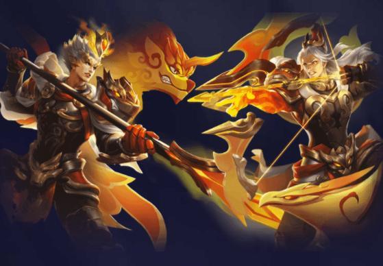 狗年限定皮肤,天美设计团队选择了杨戬和后羿的搭配,在故事包装上