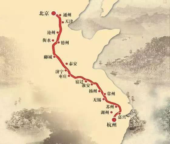 历史上,大运河在隋朝开始贯通南北,而最早的杭州城也由隋朝所筑.