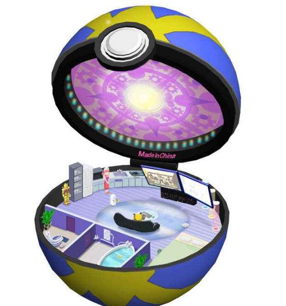 在神奇宝贝球里面的世界会是甚么样子的?空空