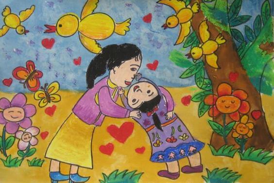 三八妇女节儿童绘画图片大全, 祝福妈妈节日快乐!
